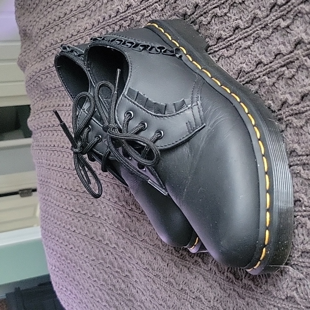 Dr. Martens 1461 Black Soft Leather Loafers size 7